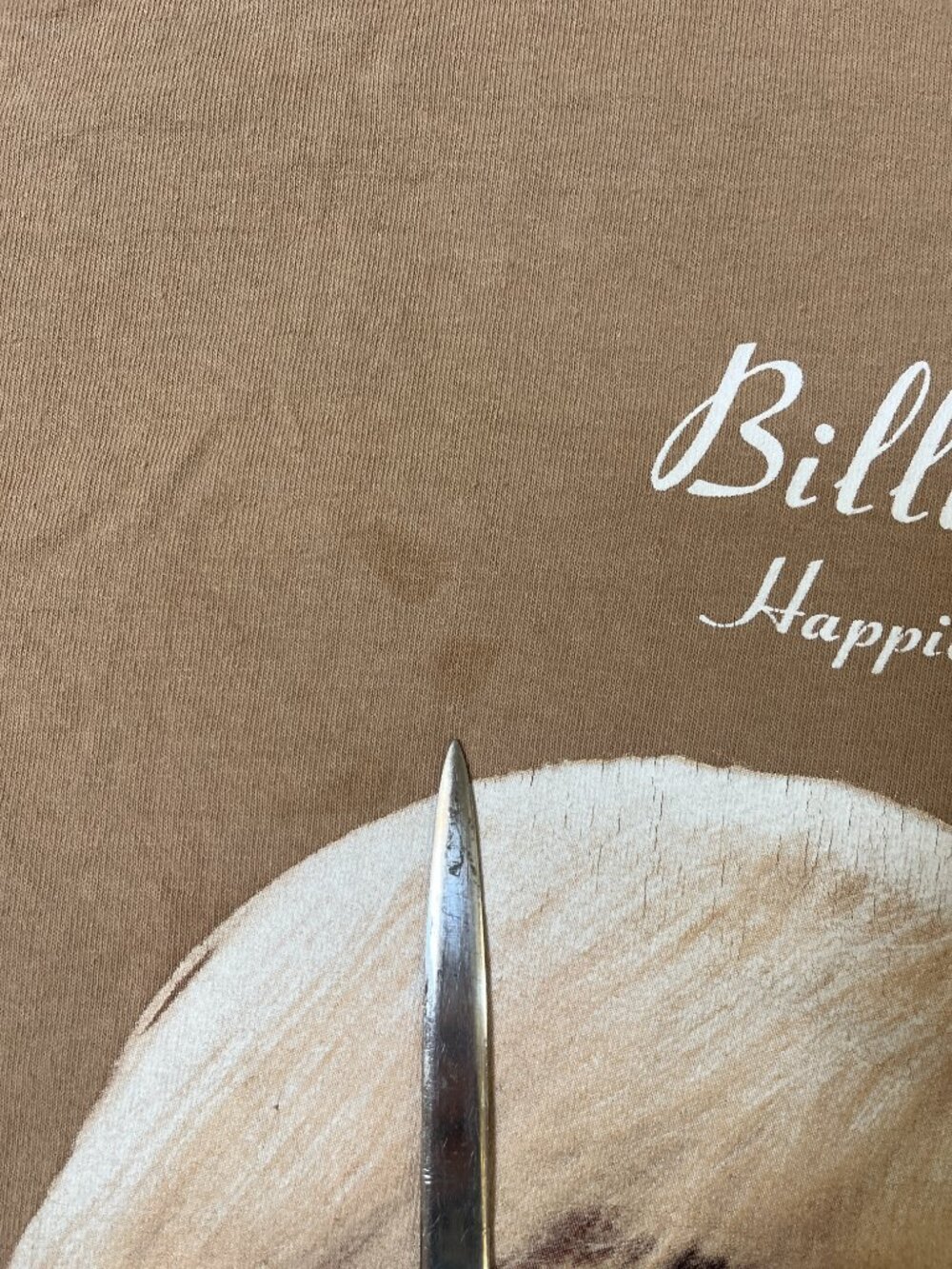 Billie Eilish Happier Than Ever Tour Merch sz S/M Oversized Urban Outfitters Tan - Picture 6 of 8